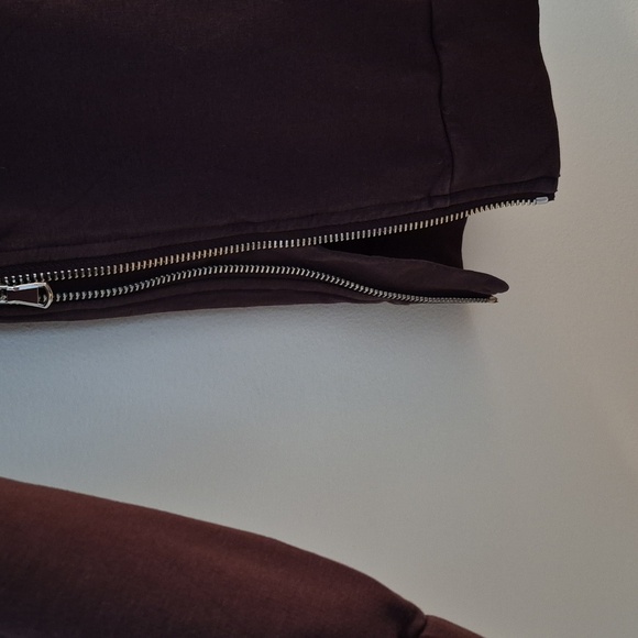 Varley Warwick Chocolate Plum Funnel Neck Side Zip Drawstring Oversized Small - Picture 8 of 9